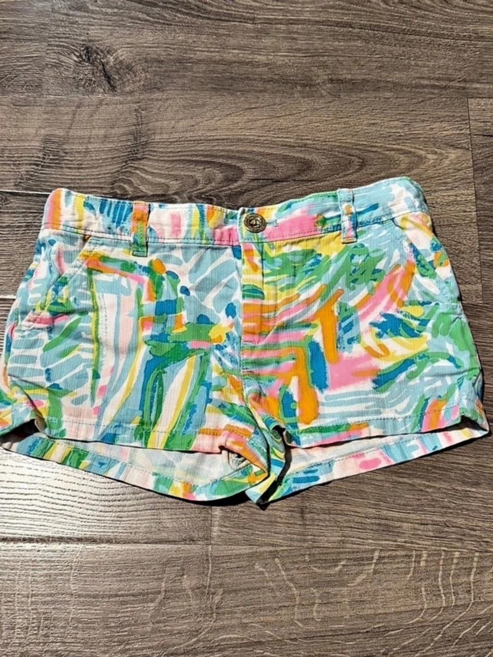 Lilly Pulitzer Abstract Cotton Shorts Size 8